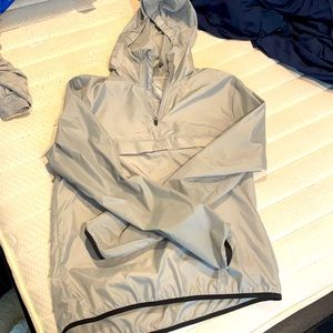 Reflective Light grey windbreaker